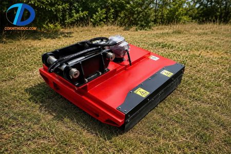 Máy cắt cỏ thủy lực gắn xe đào- trục phát