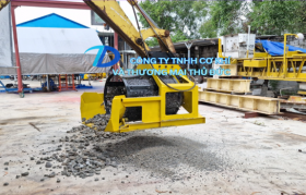 Gầu sàng cát thủy lực gắn xe đào