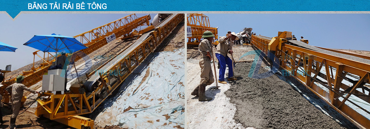 Băng tải rải bê tông
