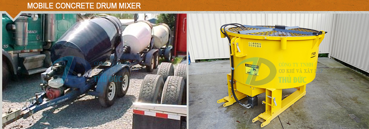 Mobile Concrete Drum Mixer