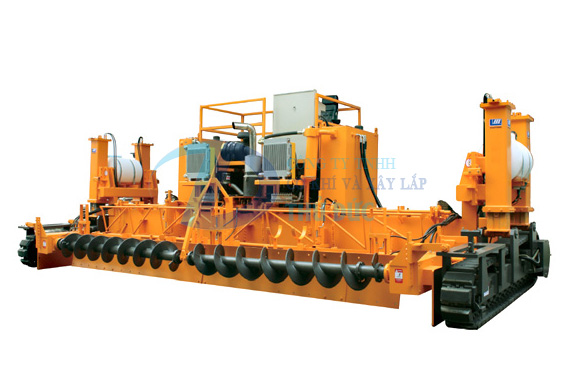 Máy rải bê tông xi măng cốp pha trượt