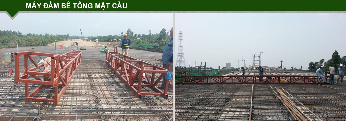 Máy đầm bê tông mặt cầu
