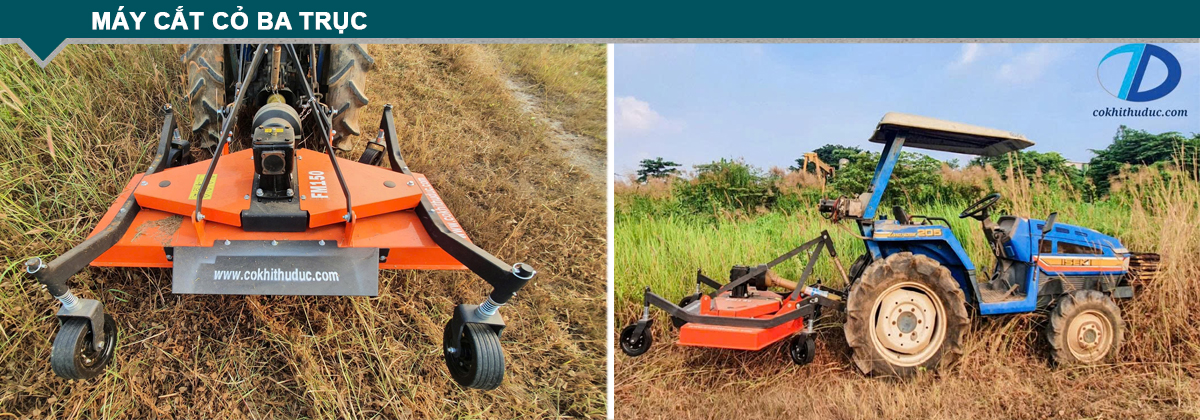 Máy cắt cỏ ba trục