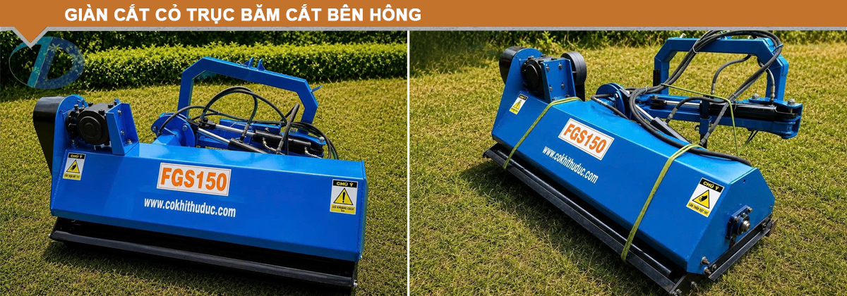 GIÀN CẮT CỎ TRỤC BĂM CẮT BÊN HÔNG