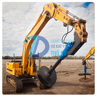 Máy khoan đất thủy lực sử dụng trong khoan dẫn ép cọc