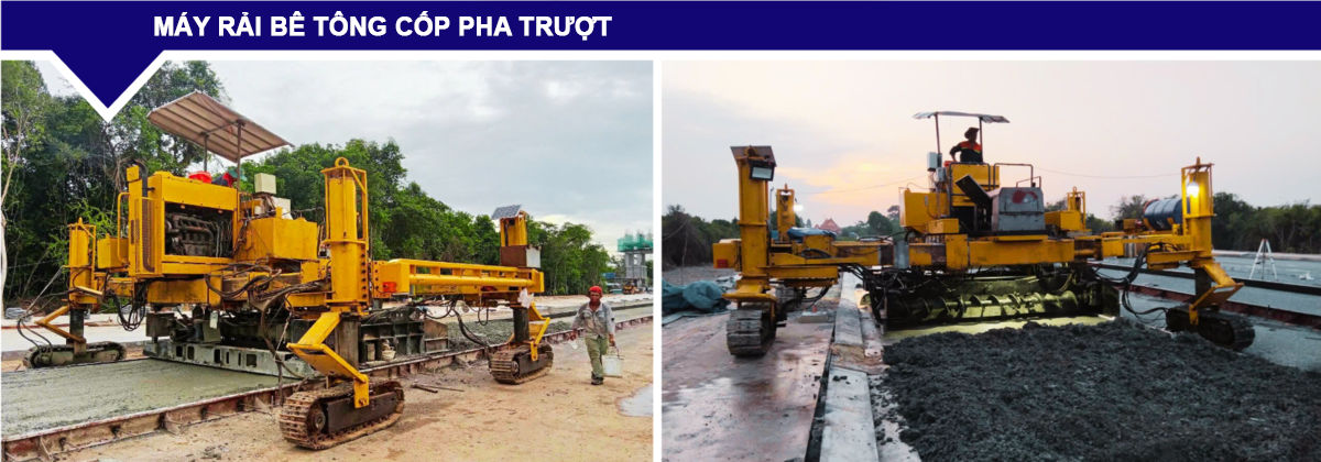 Máy rải xi măng cốp pha trượt